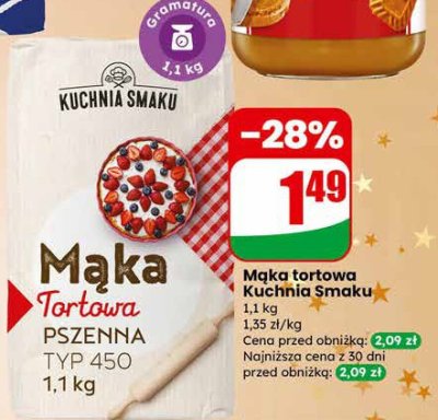 Mąka tortowa Kuchnia Smaku 1,1 kg promocja w Dino