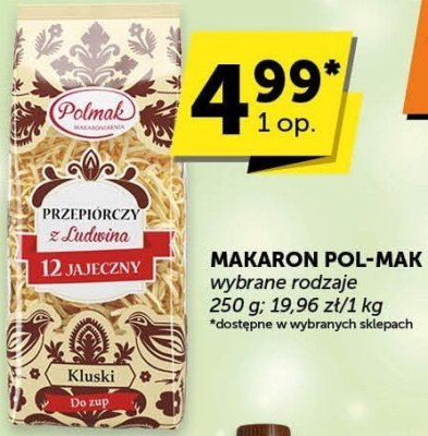 Makaron Pol-Mak promocja w Groszek