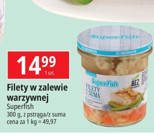 Filety z pstrąga w zalewie warzywnej Superfish promocja