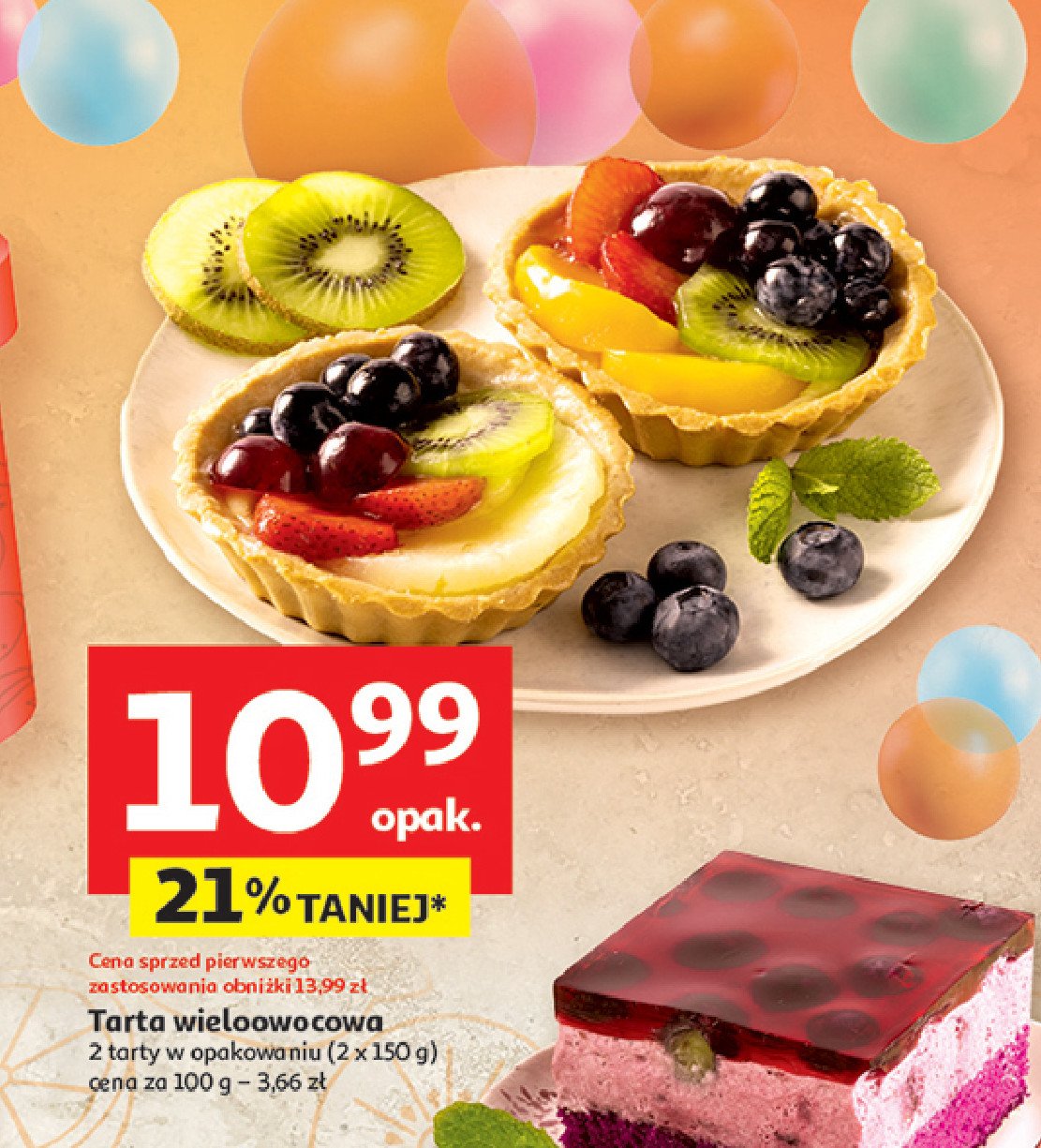 Tarta wieloowocowa promocja