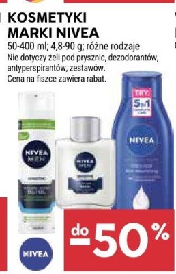 Kosmetyki marki Nivea promocja w Stokrotka