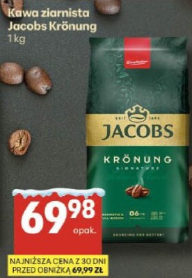 Kawa ziarnista Jacobs Krönung promocja w Delikatesy Centrum