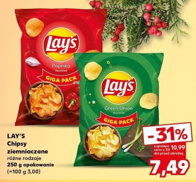 Chipsy ziemniaczane różne rodzaje promocja w Kaufland