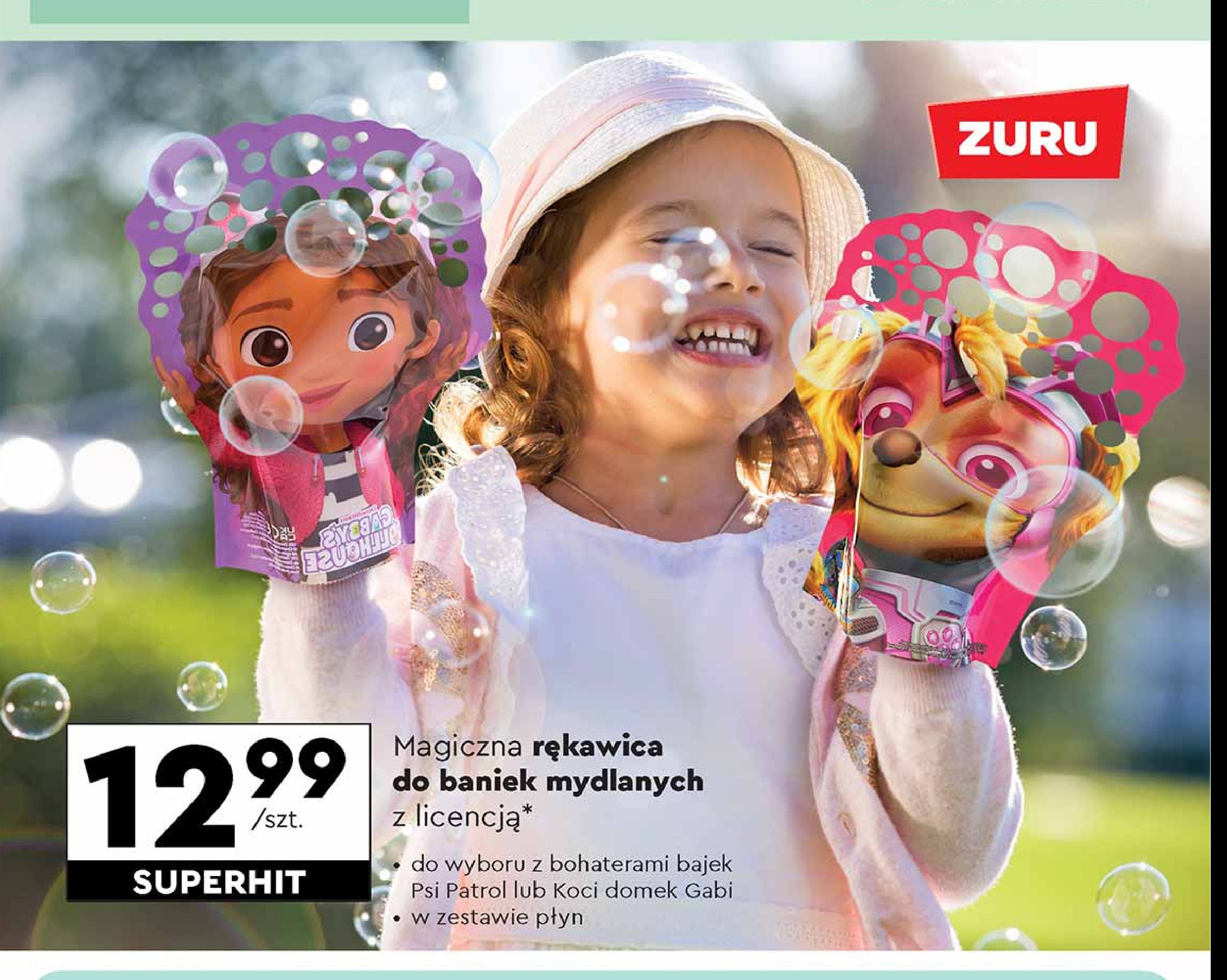 Rękawica do baniek mydlanych paw patrol Zuru promocja