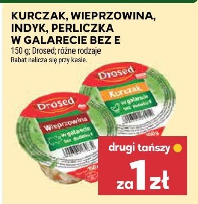 Kurczak, wieprzowina, indyk, perliczka w galarecie Drosed promocja w Stokrotka