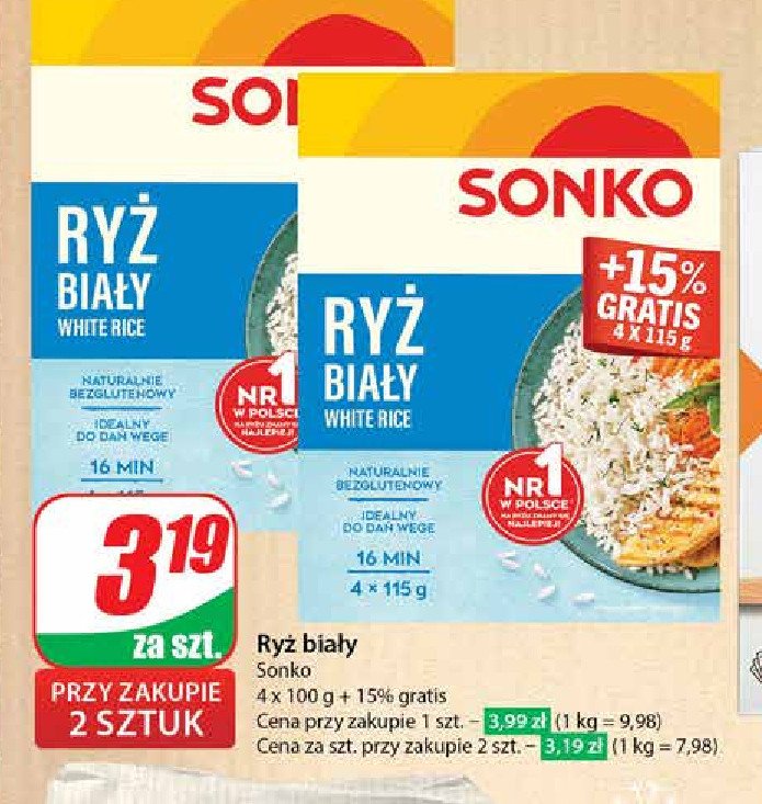 Ryż biały Sonko promocja