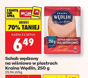 Schab wędzonny na wiśniowo w plastrach promocja w Biedronka