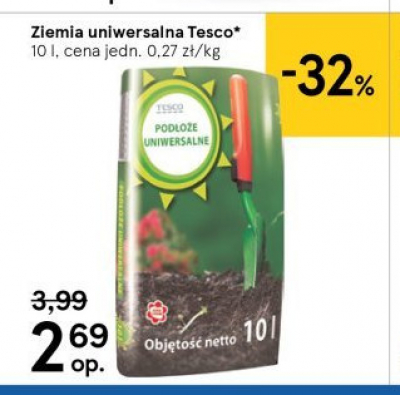 Ziemia uniwersalna Tesco mw promocja