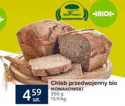Chleb przedwojenny bio Piekarnia nowakowski promocja