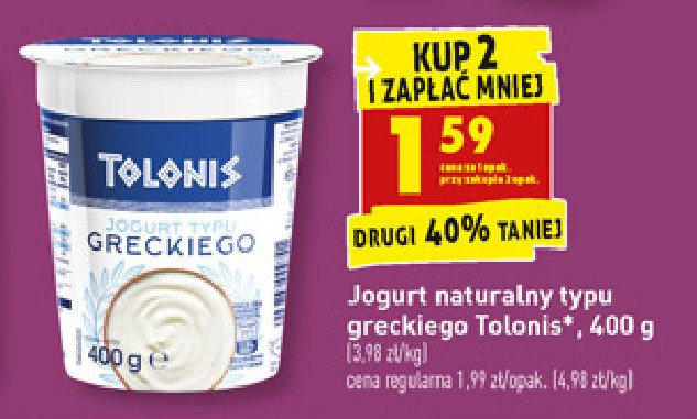 Jogurt typu greckiego Tolonis promocja