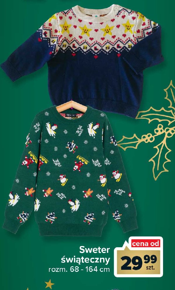 Sweter dziecięcy świąteczny 68-164 cm promocja