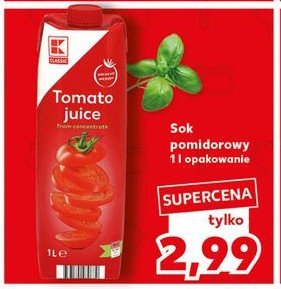 Sok pomidorowy K-classic promocja