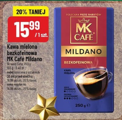 Kawa mielona bezkofeinowa MK Café Milano promocja w POLOmarket