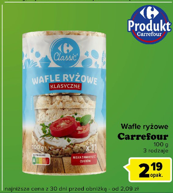 Wafle ryżowe Carrefour promocja