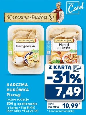 Pierogi Karczma Bukówka różne rodzaje promocja w Kaufland