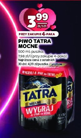 Piwo Tatra mocne promocja