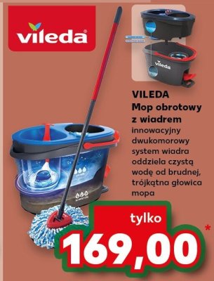 Mop obrotowy z wiadrem innowacyjny VILEDA promocja w Kaufland