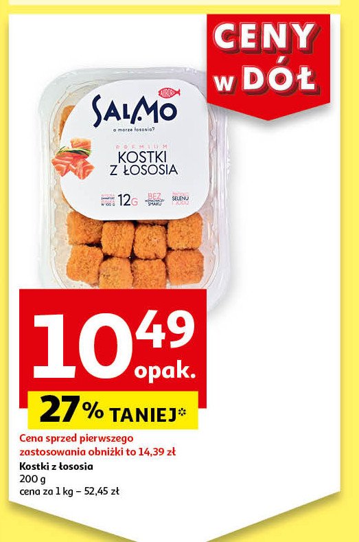 Kostki z łososia Salmo promocja