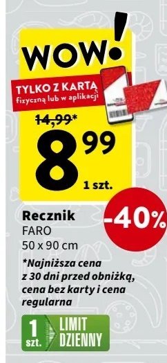 Ręcznik 50 x 90 cm Faro promocja