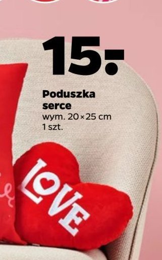 Poduszka serce 20 x 25 cm promocja