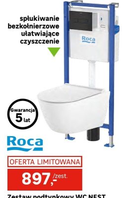 Zestaw podtynkowy WC NEST Roca promocja w Leroy Merlin