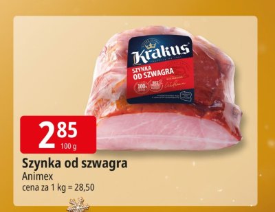 Szynka od szwagra Animex promocja w Leclerc