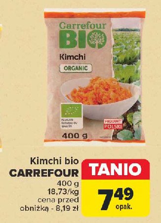 Kimchi bio Carrefour bio promocja