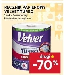 Ręcznik papierowy Velvet Turbo promocja w Stokrotka