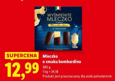 Mleczko o smaku bombardino promocja w Lidl