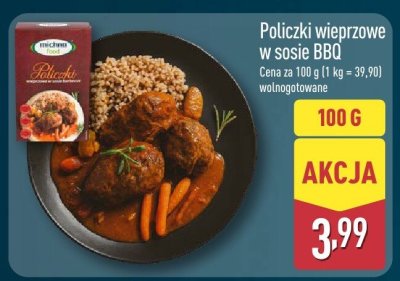 Policzki wieprzowe w sosie BBQ promocja w Aldi