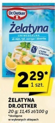 Żelatyna Dr.Oetker promocja w ABC