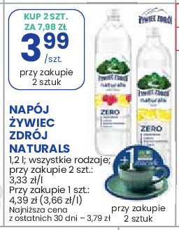 Woda z nut膮 cytryny 呕YWIEC ZDR脫J NATURALS promocja