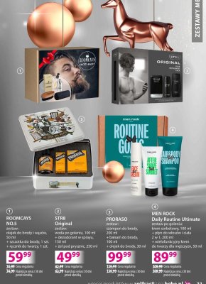 Zestaw MEN ROCK Daily Routine Ultimate krem nawilżający 100 ml + płyn do włosów i ciała 2 w 1, 200 ml + wielofunkcyjny krem do twarzy dla mężczyzn 50 ml promocja w Hebe