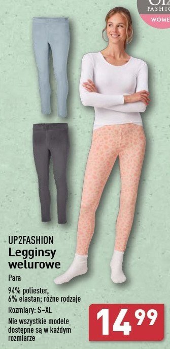 Legginsy welurowe m-xl Up2fashion promocja