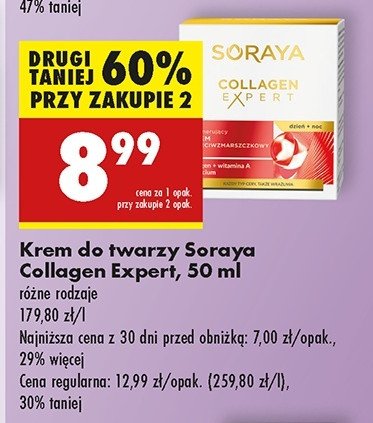 Krem do twarzy przeciwzmarszczkowy Soraya collagen expert promocja