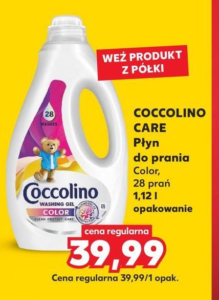 Żel do prania color Coccolino care promocja w Kaufland