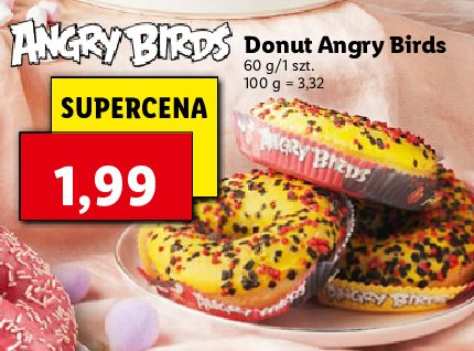 Donut angry birds promocja