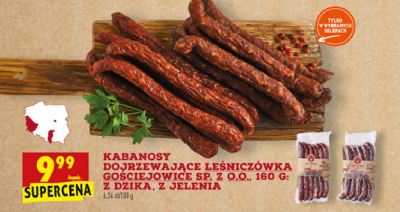 Kabanosy z dzika Le艣nicz贸wka promocja
