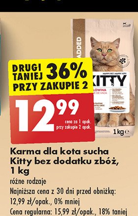 Karma dla kota z wołowina Kitty excellence promocja w Biedronka
