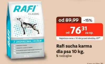 Karma Rafi sucha dla psa 10 kg, 5 rodzajów promocja w KAKADU