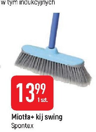 Miotła z kijem swing Spontex promocja