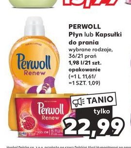 Kapsu艂ki do prania kolorowego Perwoll renew color promocja