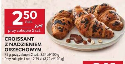 Croissant z nadzieniem orzechowym promocja w Stokrotka