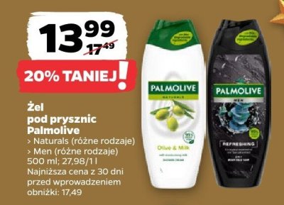Żel pod prysznic Men różne rodzaje promocja w Netto