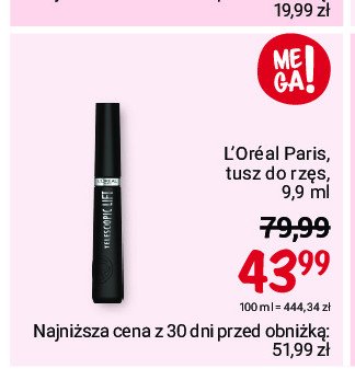 Tusz do rz臋s L'oreal telescopic lift promocja