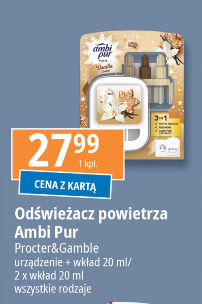 Urządzenie + wkłady vanilla cookie Ambi pur 3volution promocja