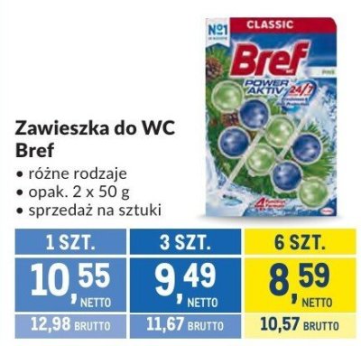 Zawieszka do WC Bref promocja w Makro