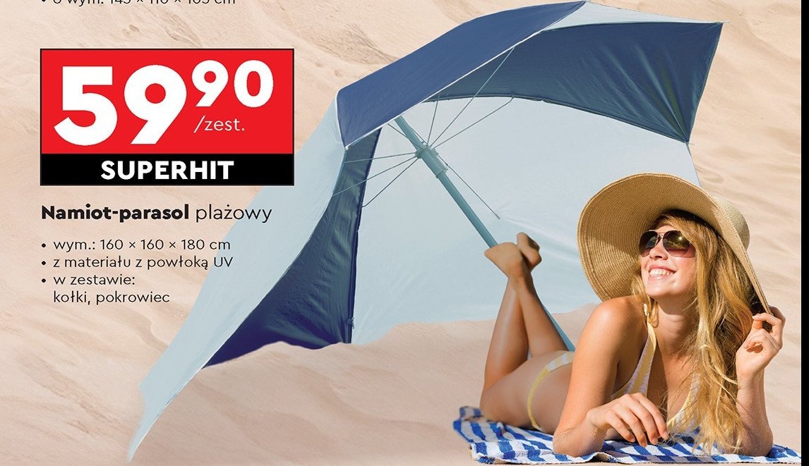 Namiot-parasol 2w1 promocja