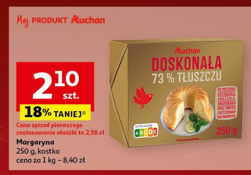 Margaryna doskonała 70 % Auchan promocja w Auchan