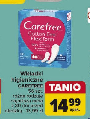 Wkładki flexiform Carefree promocja